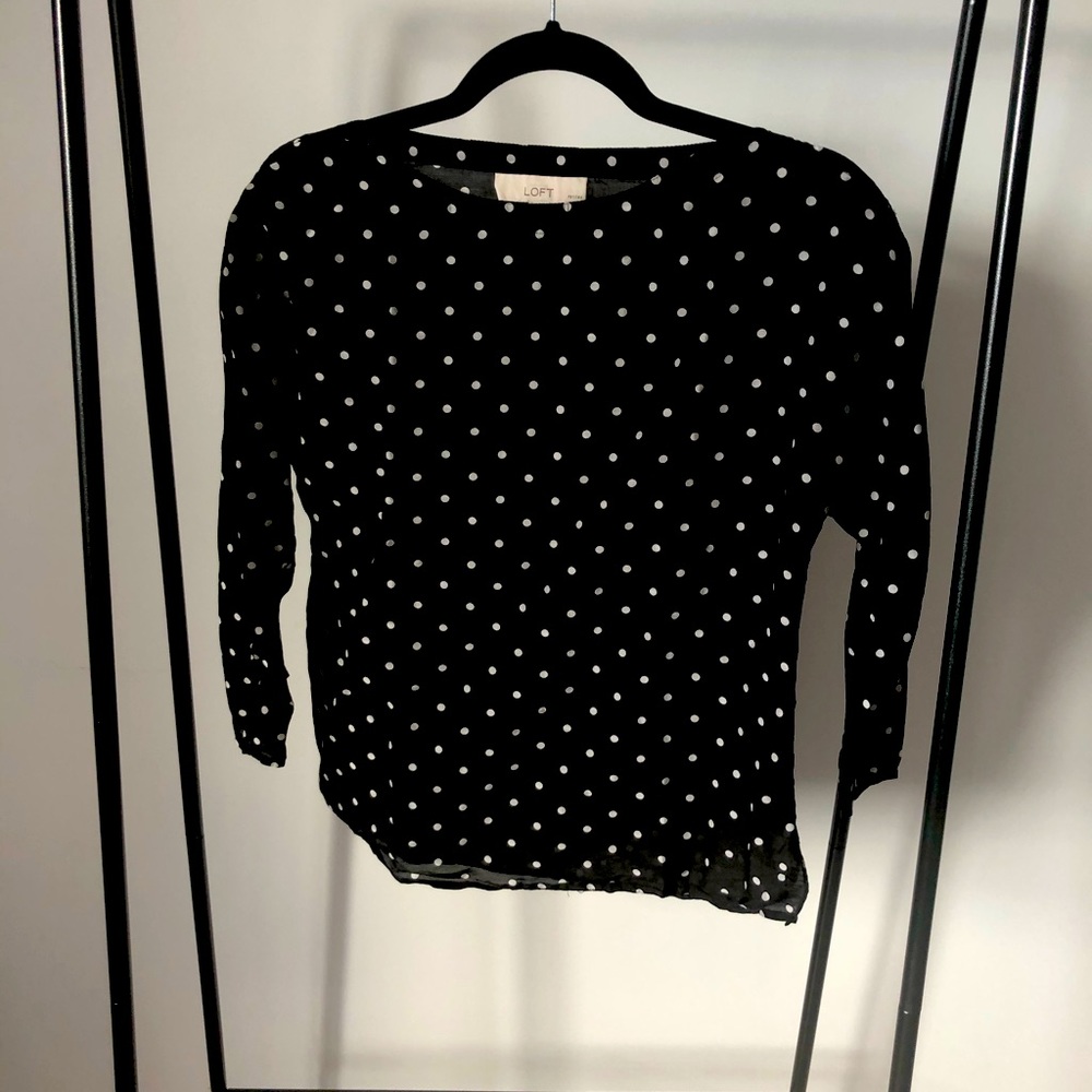 Black & White Polka Dot Blouse